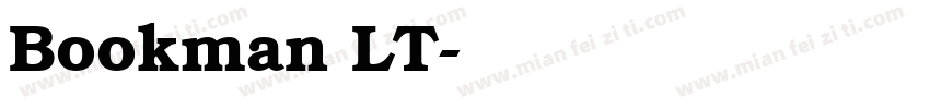 Bookman LT字体转换